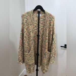 318. Lush Multicolor Knit Cardigan
